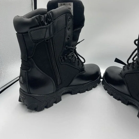 ROCKY ALPHA FORCE ZIPPER WATERPROOF PUBLIC SERVICE‎ BOOTS BLACK NEW - Picture 13 of 14